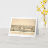 1850年の洪水の間のサクラメント(1586A) カード (黄色い花)