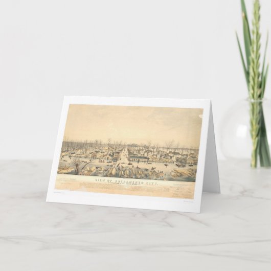 1850年の洪水の間のサクラメント(1586A) カード (正面)