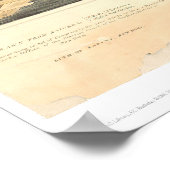 1850年の洪水時のサクラメント(1586A) ポスター (角)