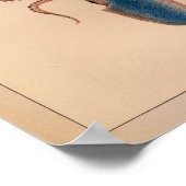 1851ヴィンテージカラタコプリント ポスター (角)