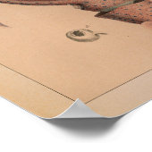 1851ヴィンテージカラタコプリント ポスター (角)