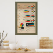 1851ヴィンテージ視力解剖図 ポスター (キッチン)