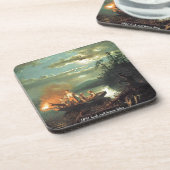 「1851家族ナイトハーポン魚釣り」 コースター (左側)