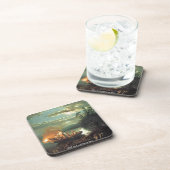 「1851家族ナイトハーポン魚釣り」 コースター (右側)