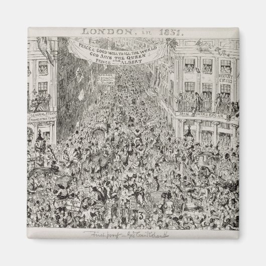 1851年の展覧会素晴らし中のピカデリー マグネット (正面)