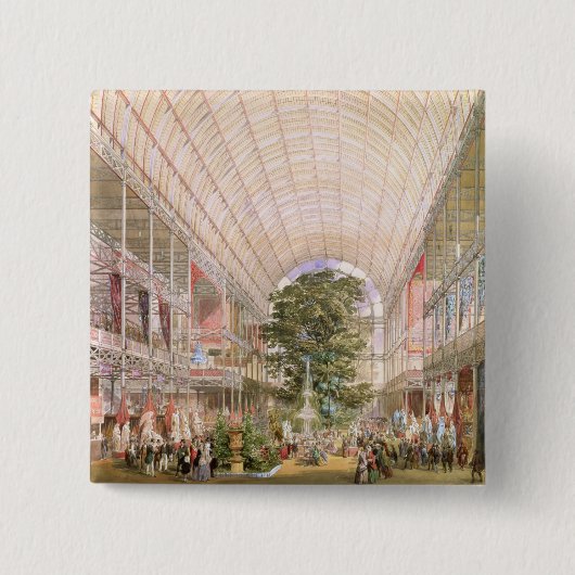 1851年の素晴らしい展覧会。 transeの装飾 缶バッジ (正面)