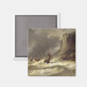 1851年、ノルマンディーのエトレッタで起きた嵐 マグネット (正面/裏面)