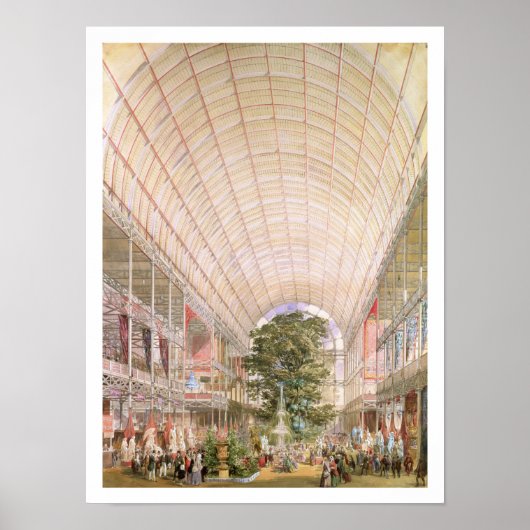 1851素晴らし年の展覧会。欄間の装飾 ポスター (正面)