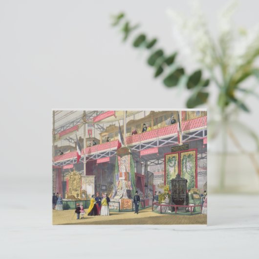 1851素晴らし年：フランスNo.1ファの展示 ポストカード (スタンド正面)