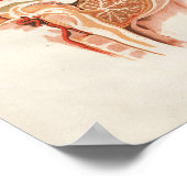 1852ヴィンテージ解剖学プリント脳脊髄 ポスター (角)