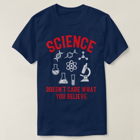 1852年の科学気には何を信じも Tシャツ (デザイン正面)