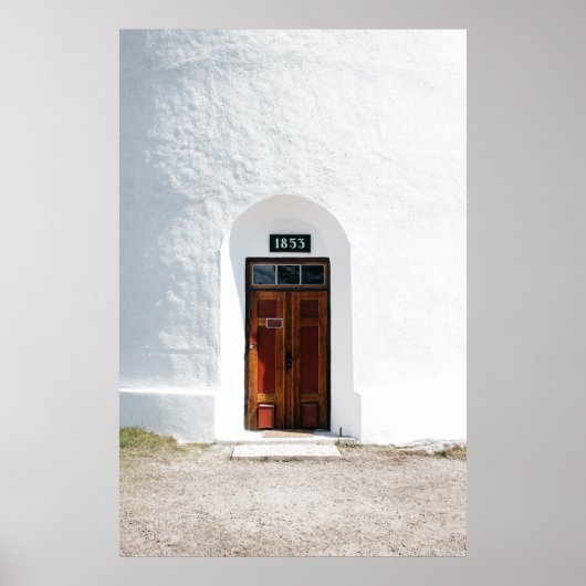 1852年木造扉を閉めた昼時閉まる ポスター (正面)