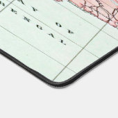 "1852 Map of India" デスクマット (コーナー)