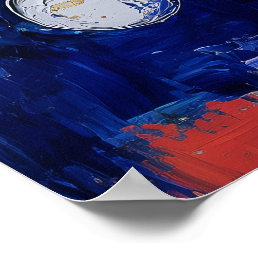 1853夢のような流れ ポスター (角)