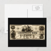 1853年コチート50ドル札 ポストカード (正面/裏面)