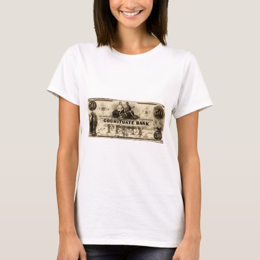 1853年コチート50ドル札 Tシャツ (正面)
