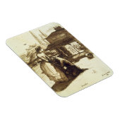 1853年(1853年)(ペンと茶色の紙) マグネット (右側)