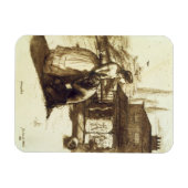 1853年(1853年)(ペンと茶色の紙) マグネット (横)