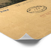 1853 Saint Paul, MNバードアイビューパノラママップ ポスター (角)