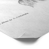 1854ヴィンテージ頭と首の解剖学プリント ポスター (角)