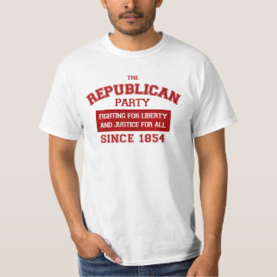 1854年以来の共和党員(赤いプリント、箱) Tシャツ