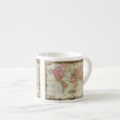 1854年頃ジョンColton著旧式な世界地図、 エスプレッソカップ (正面右)