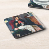 1854-5年の英国の炉辺 コースター (左側)