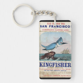 1855年のキングフィッシャー・クリッパー帆船 キーホルダー