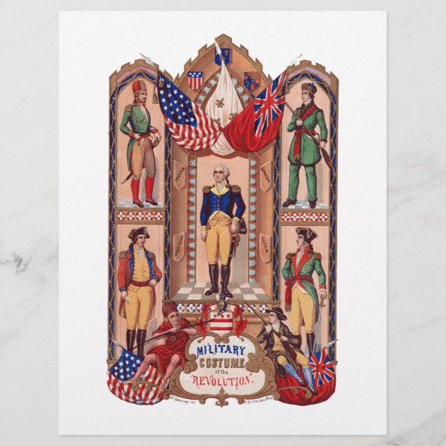 1855年の軍隊の衣装 (正面)