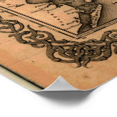 1855年テキサス州の地図 ポスター (角)