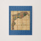 1856コロンバス・ドリューによるフロリダ州の地図 ジグソーパズル (縦)