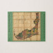 1856コロンバス・ドリューによるフロリダ州の地図 ジグソーパズル (横)