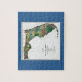 1856コロンバス・ドリューによるフロリダ州の地図 ジグソーパズル (縦)