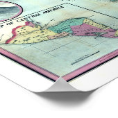 1856年ジョセリンによるニカラグアの政府地図 ポスター (角)