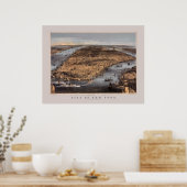 1856年ニューヨーク市上空 ポスター (キッチン)