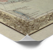 1857年ニューヨーク・ロングアイランドの地図 ポスター (角)