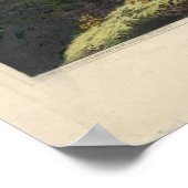 1857年、コネチカット州ブリヂポートの街並みビュー ポスター (角)