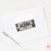 1858アラバマ10ドル札 ラウンドシール (封筒)