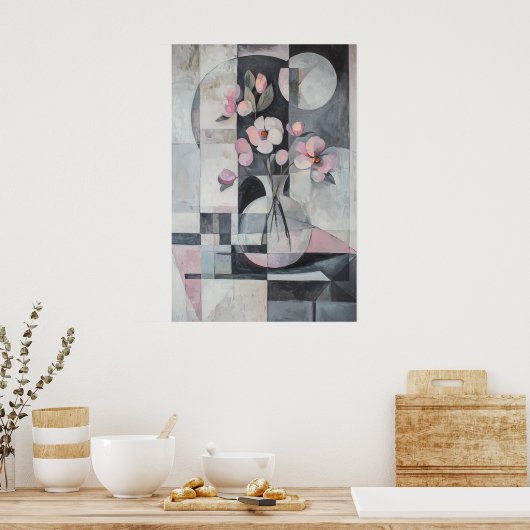 1858夢のような流れ ポスター (キッチン)