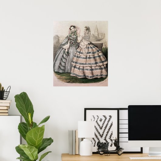 1858年のデイドレス、Barreauによって刻まれた ポスター (ホームオフィス)