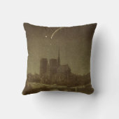 1858年のドナティ彗星、パリ上空 クッション (裏面)