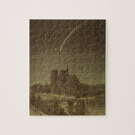 1858年のドナティ彗星(Donati Comet)、パリ上空にて ジグソーパズル (縦)