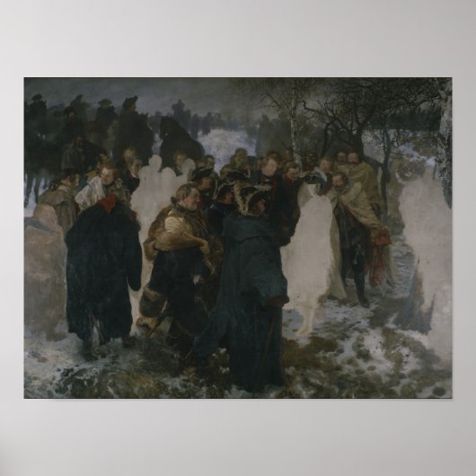 1858年のロイエンの戦いの前の演説 ポスター (正面)