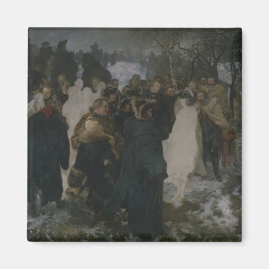 1858年のロイエンの戦いの前の演説 マグネット (正面)