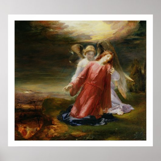 1858年の庭の苦悩(パネルの油) ポスター (正面)