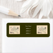 1858年フランスの有江省地図 ラベル (インサイチュ)