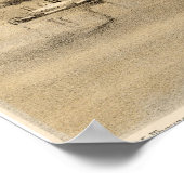 1859フォートスミス・アーカンソー・リトグラフ ポスター (角)