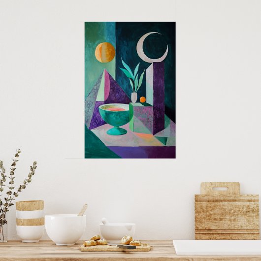 1859夢のような流れ ポスター (キッチン)