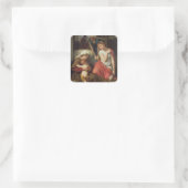 1859年ルースとナオミ(キャンバス油) スクエアシール (バッグ)