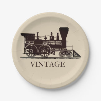 1859年蒸気列車 ペーパープレート